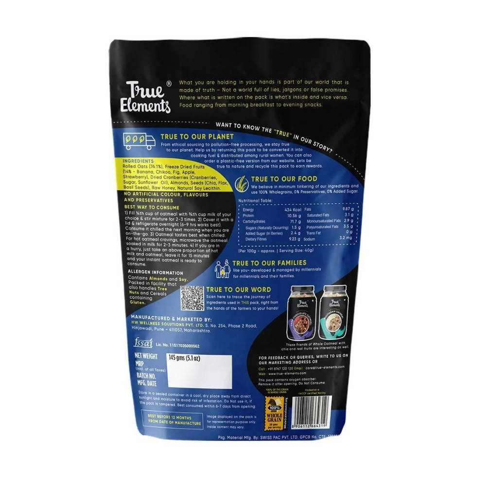 True Elements Whole Oatmeal 