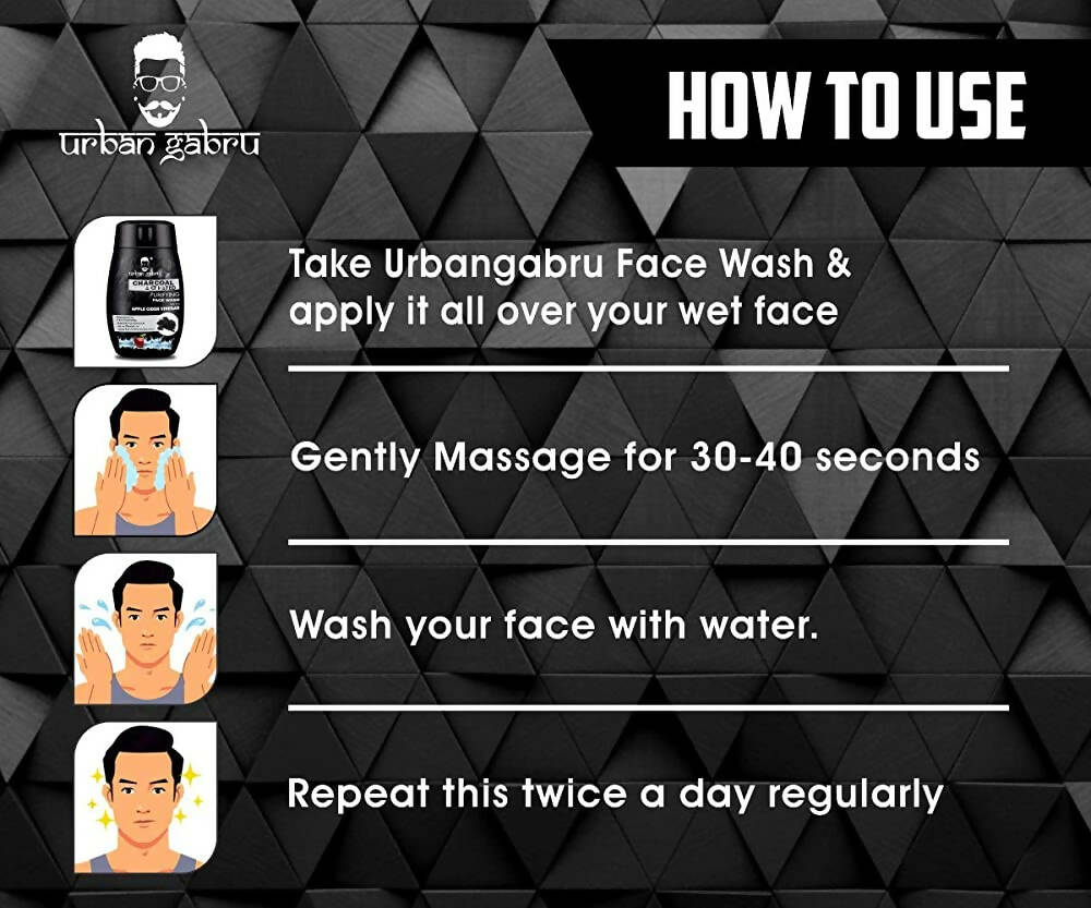 Urbangabru Activated Charcoal Face Wash for Men  Grab2Buy Urbangabru Grab2Buy