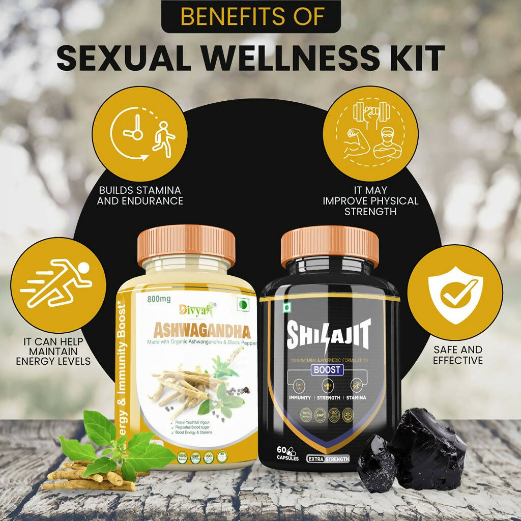 Divya Shree SJ Capsule and Ashwagandha Capsule Combo 