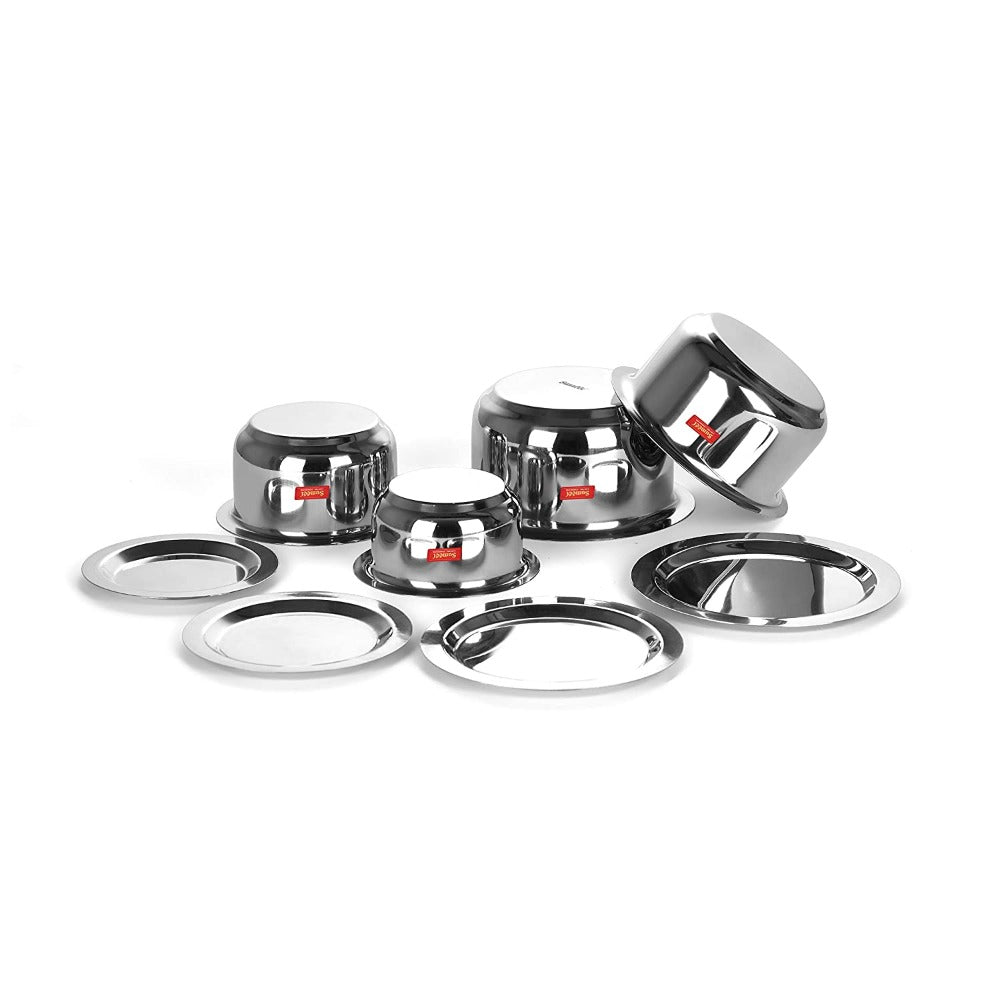 Sumeet Stainless Steel Tope/ Patila/cookware With Lids | Grab2Buy
