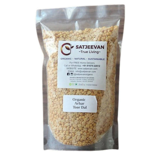 Satjeevan Organic Arhar Toor Dal - Grab2buy