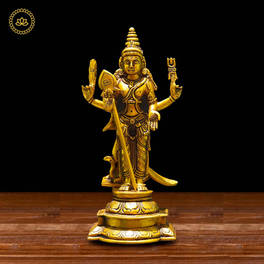 Brass Subramanya Statue - Divine Blessings for Spiritual Seekers - Grab2buy