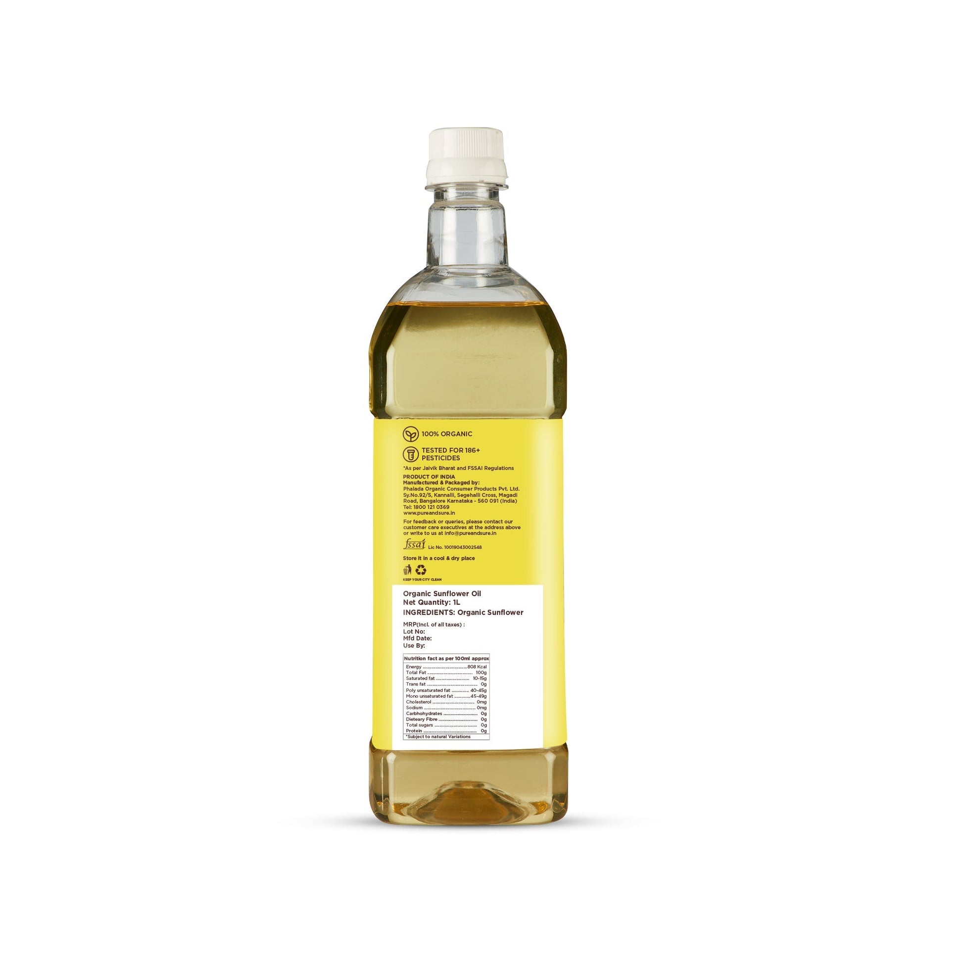 Pure & Sure Organic Sunflower Oil