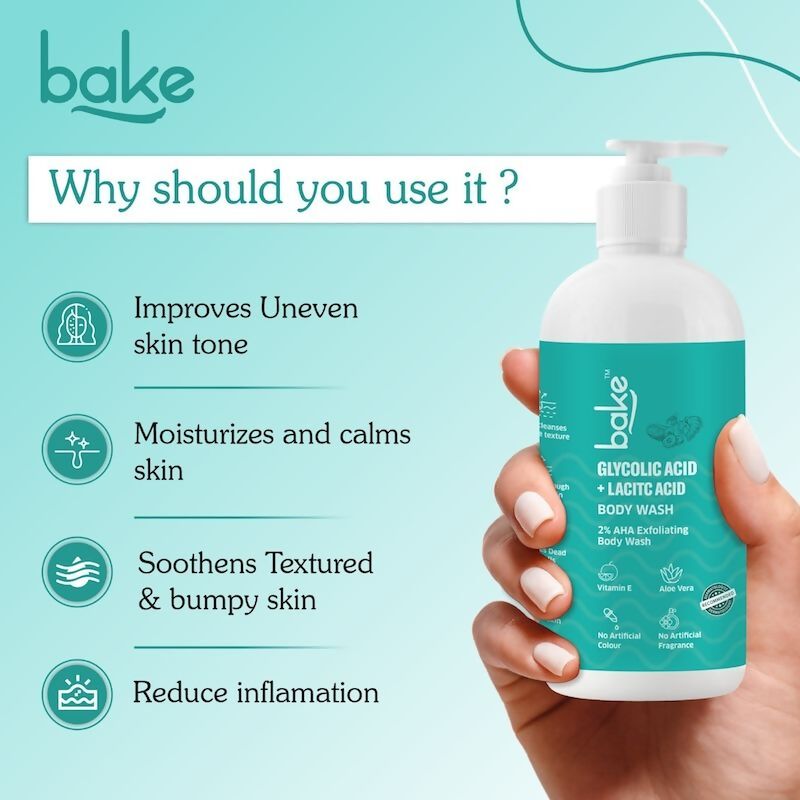 Bake 2% AHA Exfoliating Body Wash  Grab2Buy Bake Grab2Buy