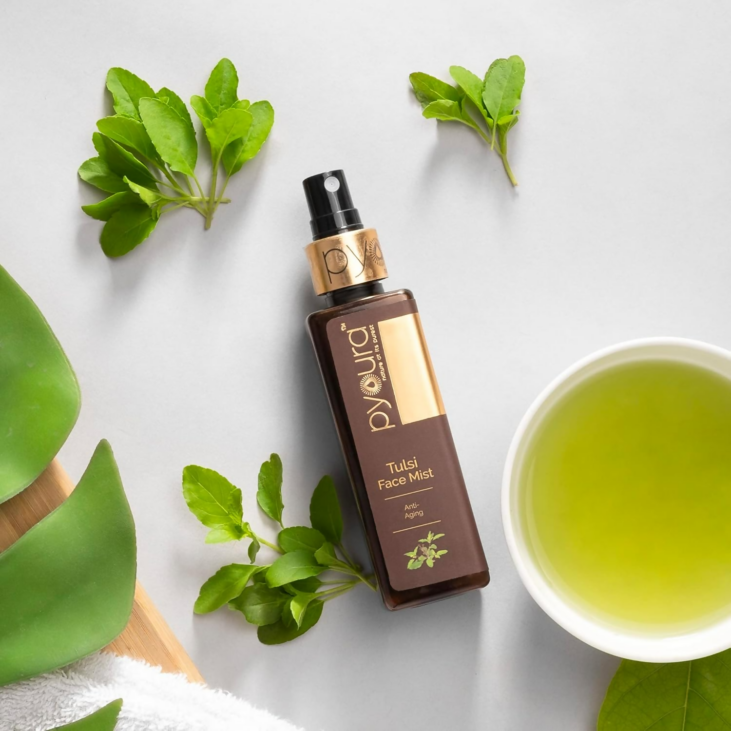 Pyoura Tulsi Anti Wrinkle Glowing Skin Face Toner Mist 