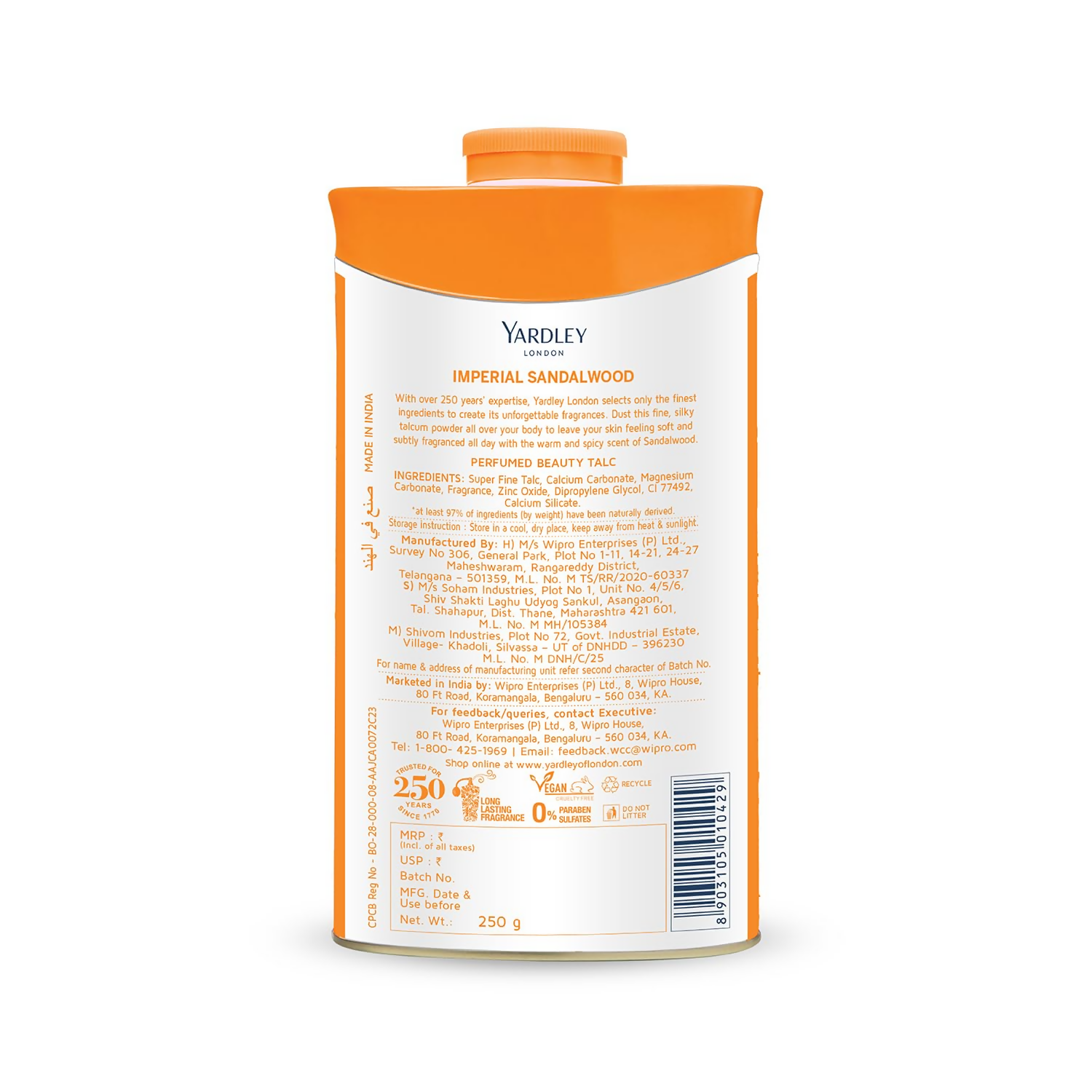 Yardley London Imperial Sandalwood Talc For Women  Grab2Buy Yardley Grab2Buy