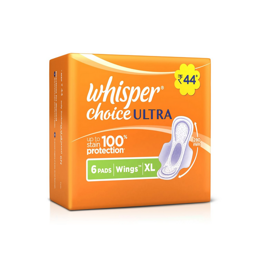 Whisper Choice Ultra Sanitary Pads Large Size  Grab2Buy Whisper Grab2Buy