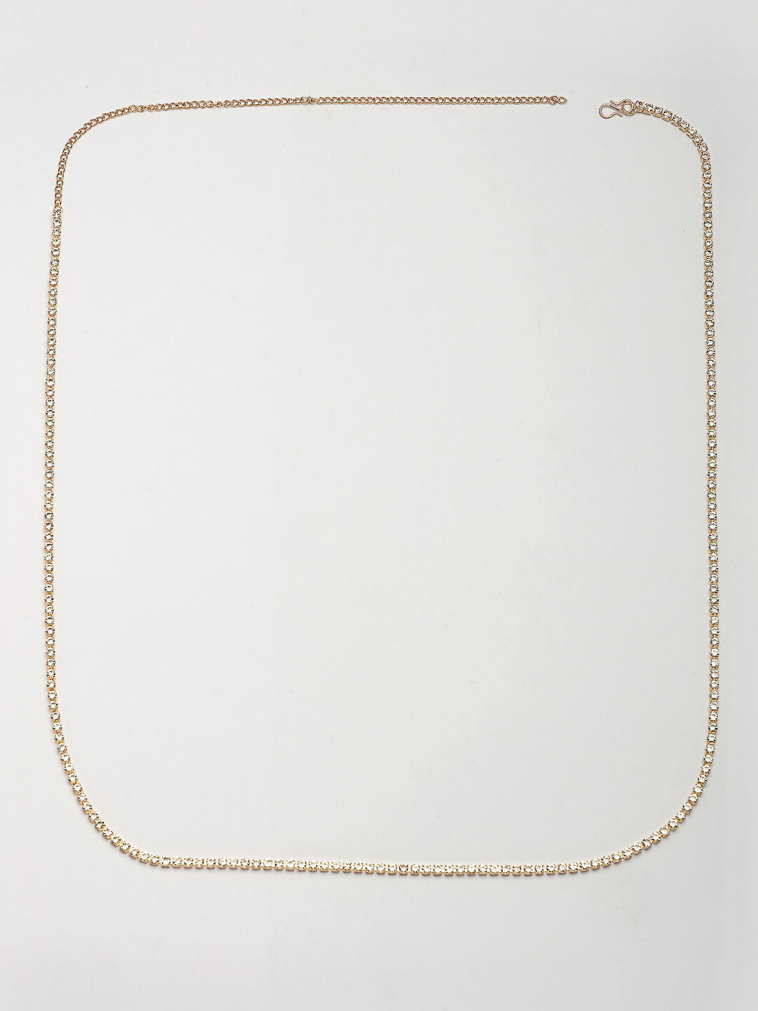 NVR Women's Gold-Polished AD-Studded Kamarbandh Waist Chain 