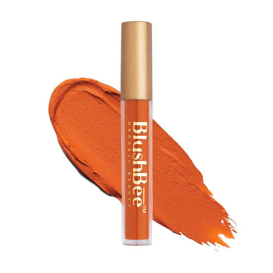 BlushBee Organic Beauty Lip Nourishing Liquid Lipstick - Almond Brown