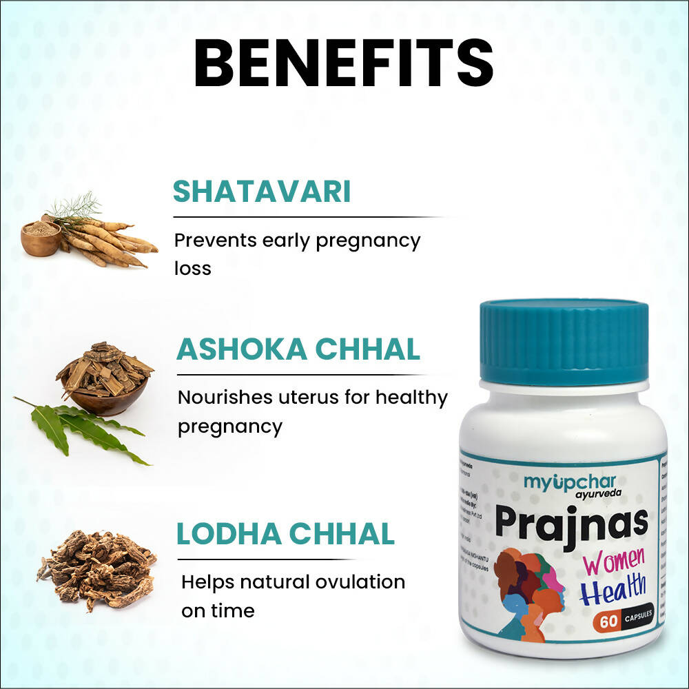 myUpchar Ayurveda Prajnas Women’s Wellness Veg Capsules - Grab2buy