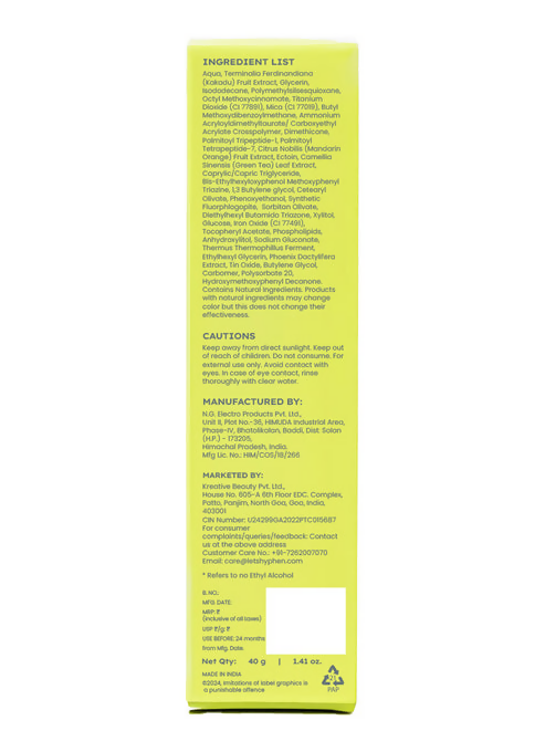 Hyphen By Kriti Sanon Golden Hour Glow Screen Spf 50 Pa+++ 