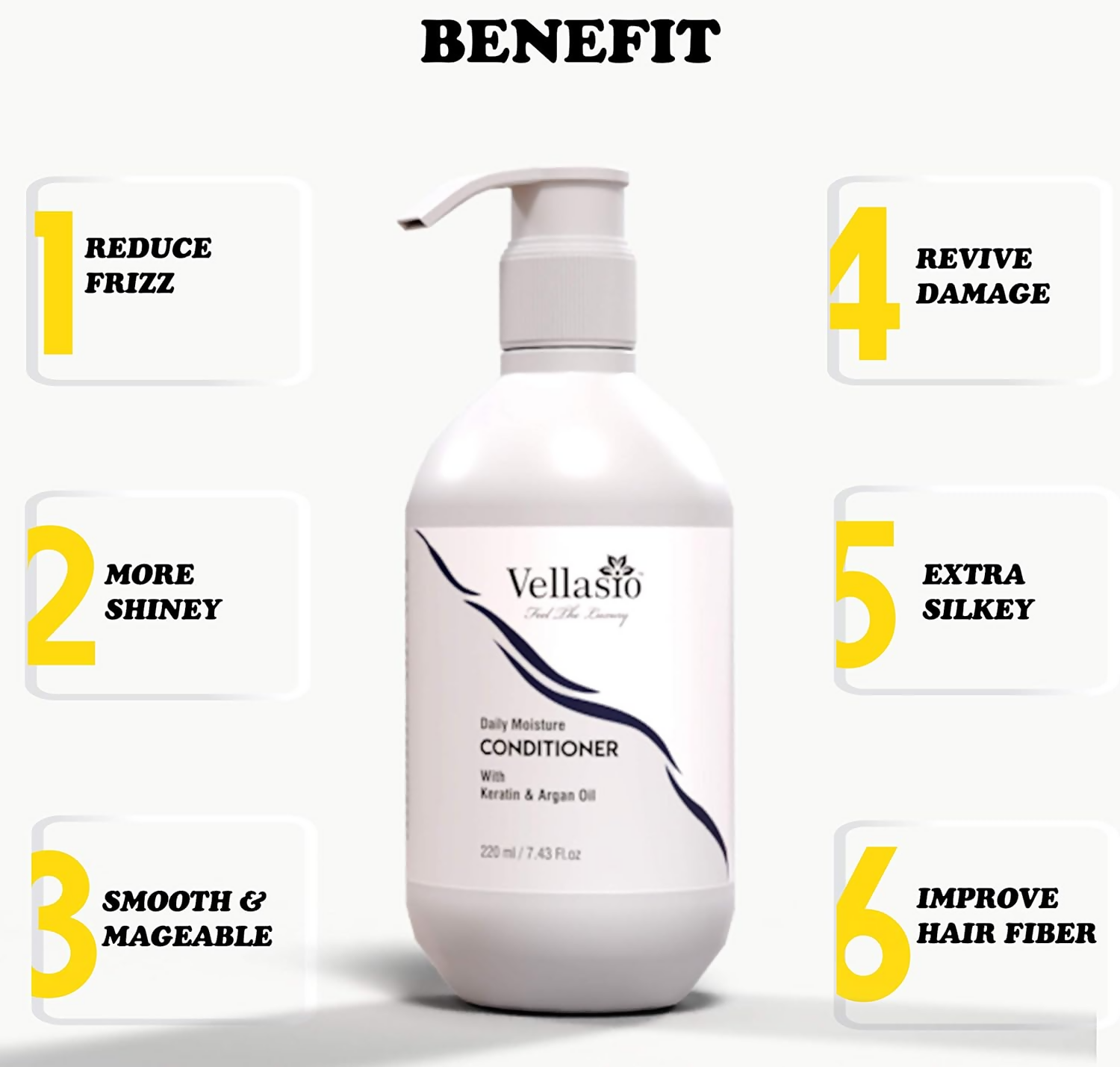 Vellasio Premium Daily Moisture Hair Conditioner  Grab2Buy Vellasio Grab2Buy