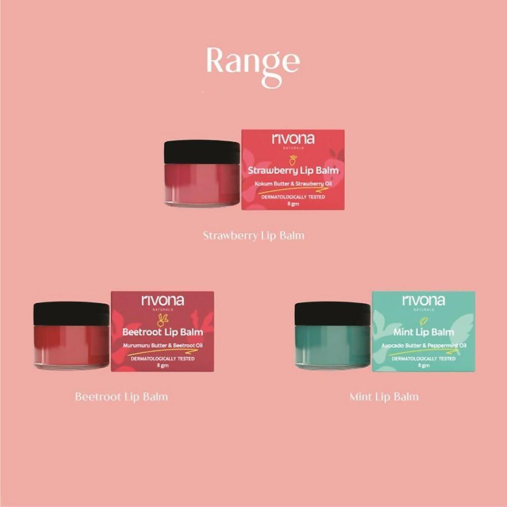 Rivona Naturals Strawberry Lip Balm - Grab2buy
