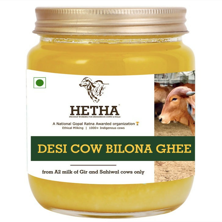 Hetha Desi Cow A2 cultured Bilona Ghee / A2 Ghee | Premium A2 Desi Ghee | Cultured Cow Pure Ghee 