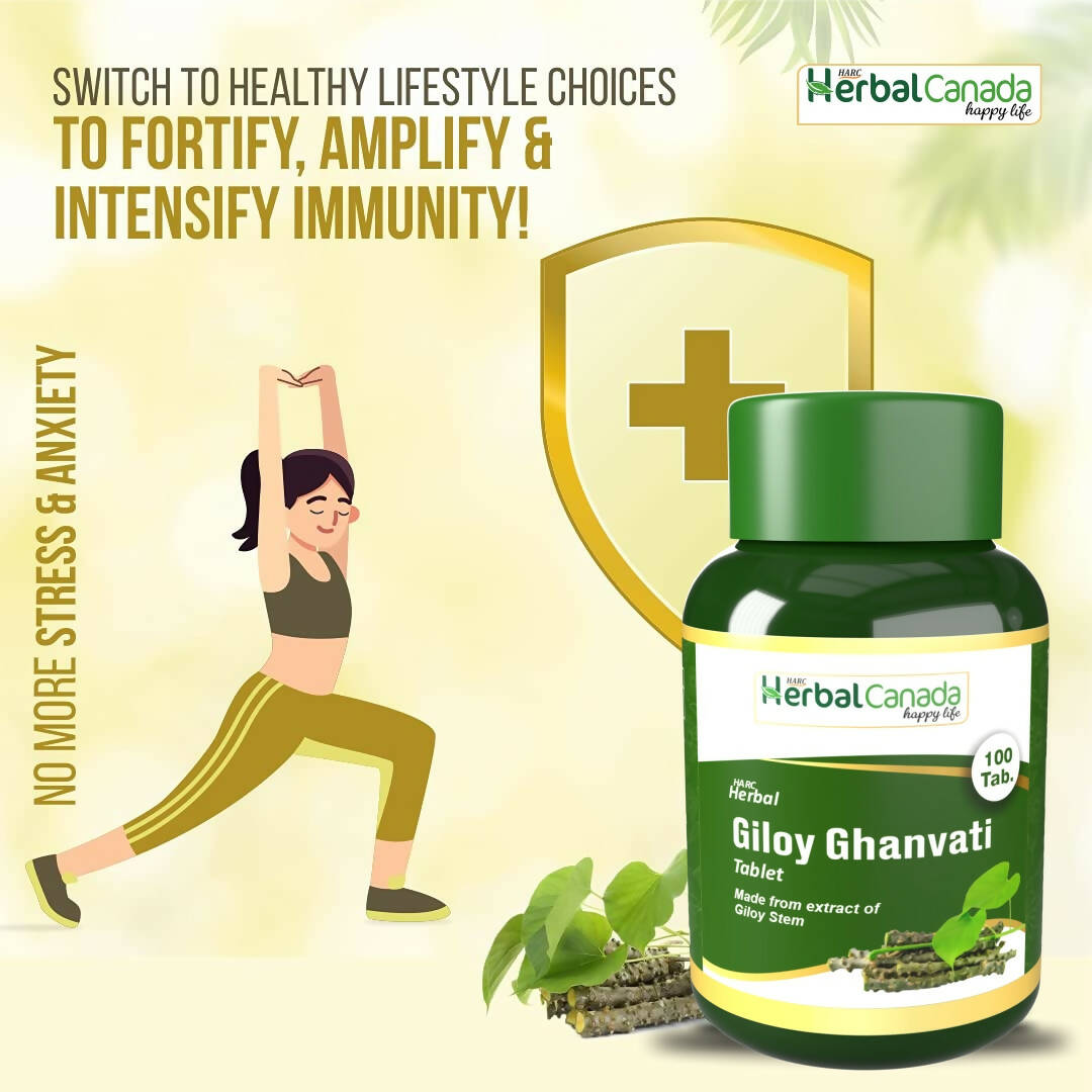 Herbal Canada Giloy Ghanvati Tablets 