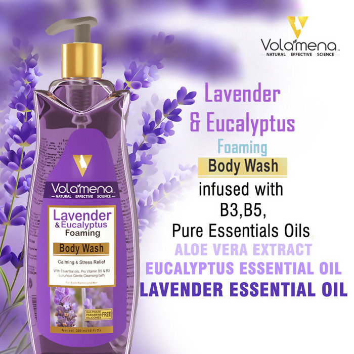 Volamena Lavender & Eucalyptus Foaming Body Wash  Grab2Buy Volamena Grab2Buy
