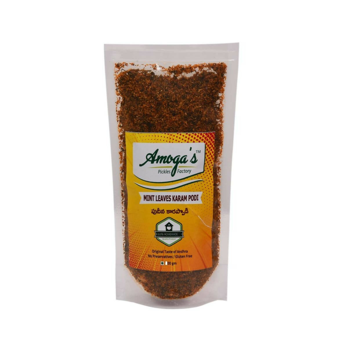 Amoga's Pickles Factory Mint Leaves Karam Podi - Grab2buy