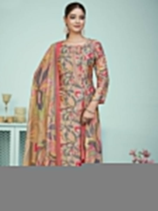 Aastha Fashion Women's Multicolor Muslin Digital Print with Resham Thread work Kurta with Trouser & Dupatta - Grab2buy