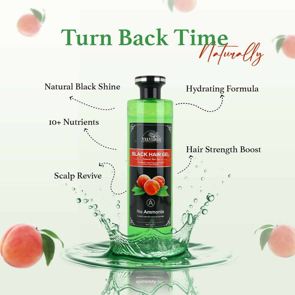 Velvetree Natural Black Hair Gel Dye (Black Hair Gel)  Grab2Buy Velvetree Grab2Buy