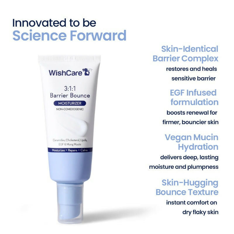 Wishcare 3:1:1 Barrier Bounce Moisturizer with Non-Comedogenic  Grab2Buy Wishcare Grab2Buy