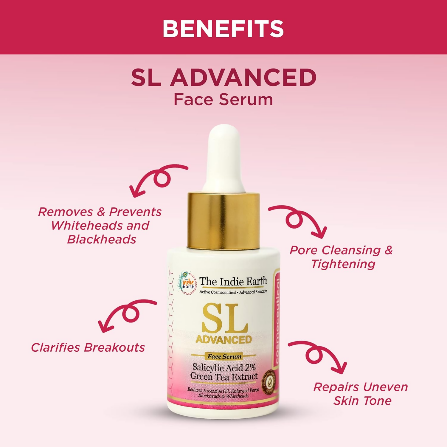 The Indie Earth SL Advanced Salicylic Acid 2% & Green Tea Extract Face Serum  Grab2Buy The Indie Earth Grab2Buy