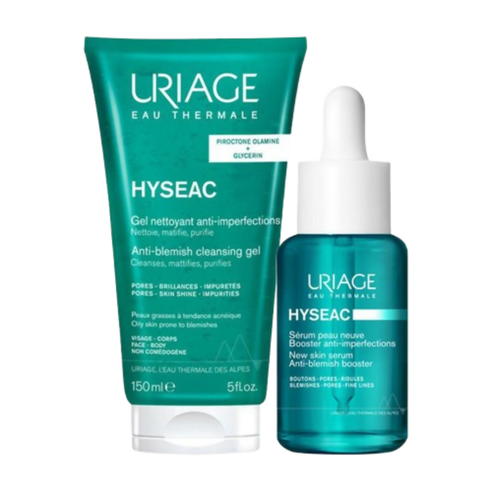 Uriage Anti-Acne Combo (Hyseac Serum + Face Wash)  Grab2Buy Uriage Grab2Buy