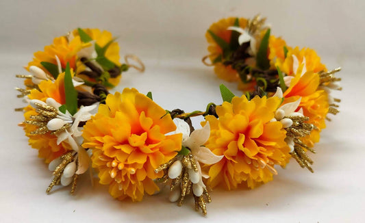Yellow Bridal Flower Hair Accessories - Grab2buy
