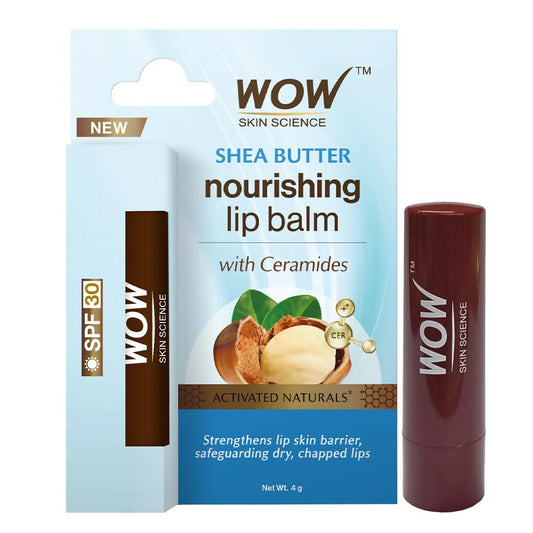 WOW Skin Science Shea Butter Nourishing Lip Balm SPF 30 with Ceramides  Grab2Buy Wow Skin Science Grab2Buy