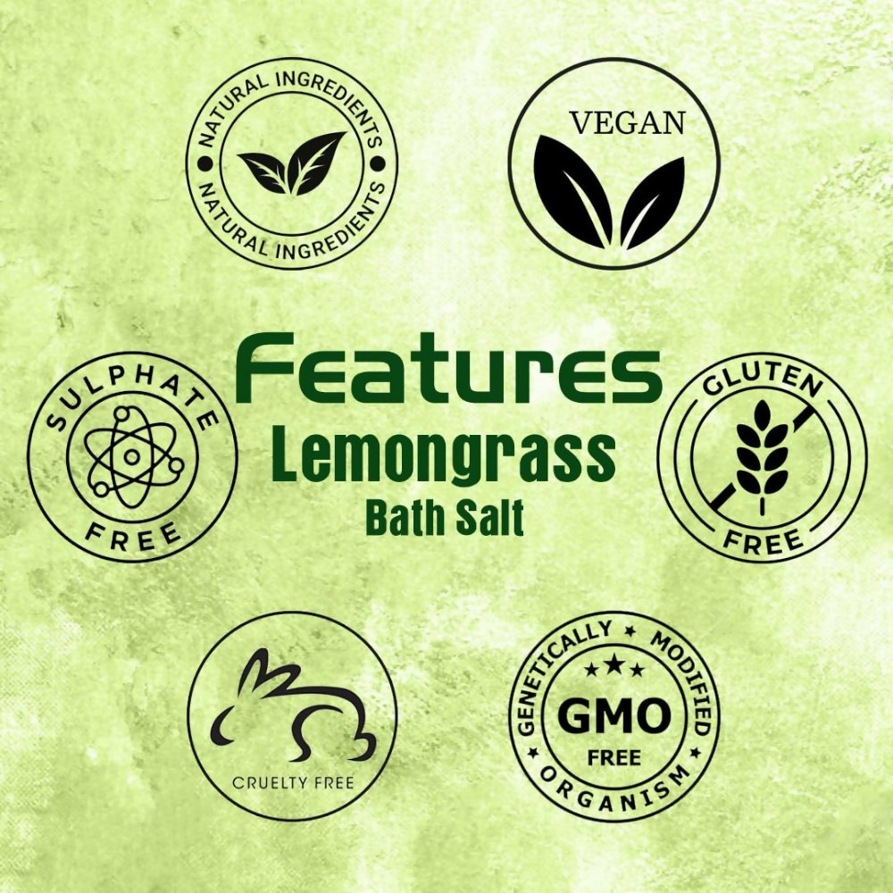 VedicAyurveda Lemongrass Bath Salt  Grab2Buy VedicAyurveda Grab2Buy