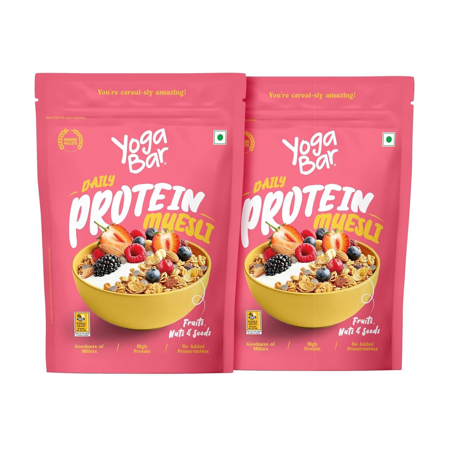 Yoga Bar Daily Protein Muesli Fruits, Nuts & Seeds  Grab2Buy Yoga Bar Grab2Buy