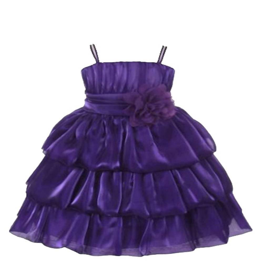 Asmaani Baby Girl's Purple Colour Satin A-Line Maxi Full Length Dress (AS-DRESS-22169)  Grab2Buy Asmaani Grab2Buy