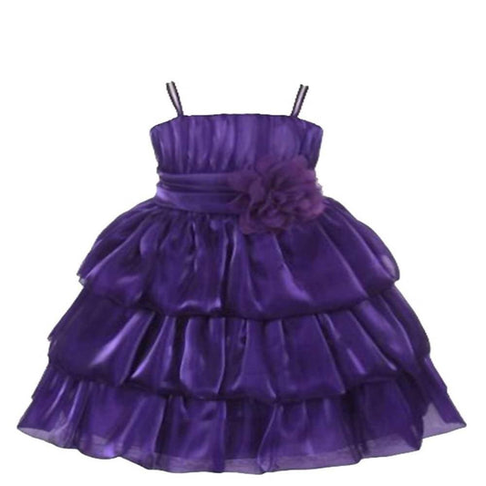 Asmaani Baby Girl's Purple Colour Satin A-Line Maxi Full Length Dress (AS-DRESS-22169)  Grab2Buy Asmaani Grab2Buy