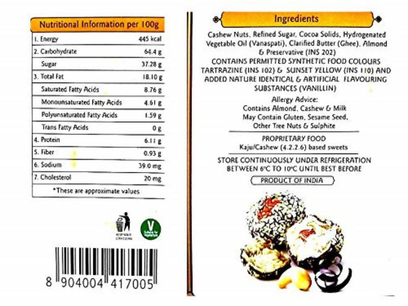 Haldiram's Kaju Chocolate Ladoo 