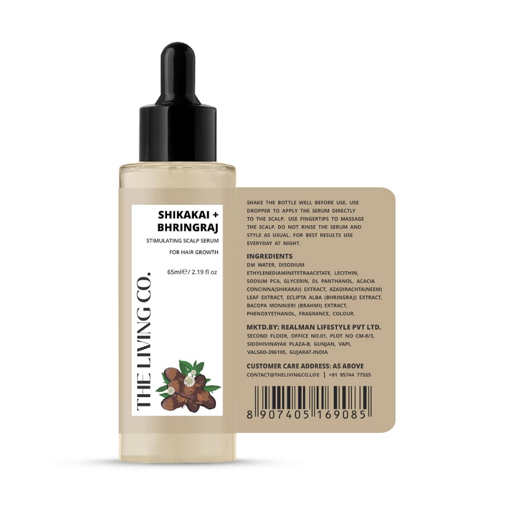 THE LIVING CO. Shikakai + Bhringraj Stimulating Scalp Serum  Grab2Buy THE LIVING CO. Grab2Buy
