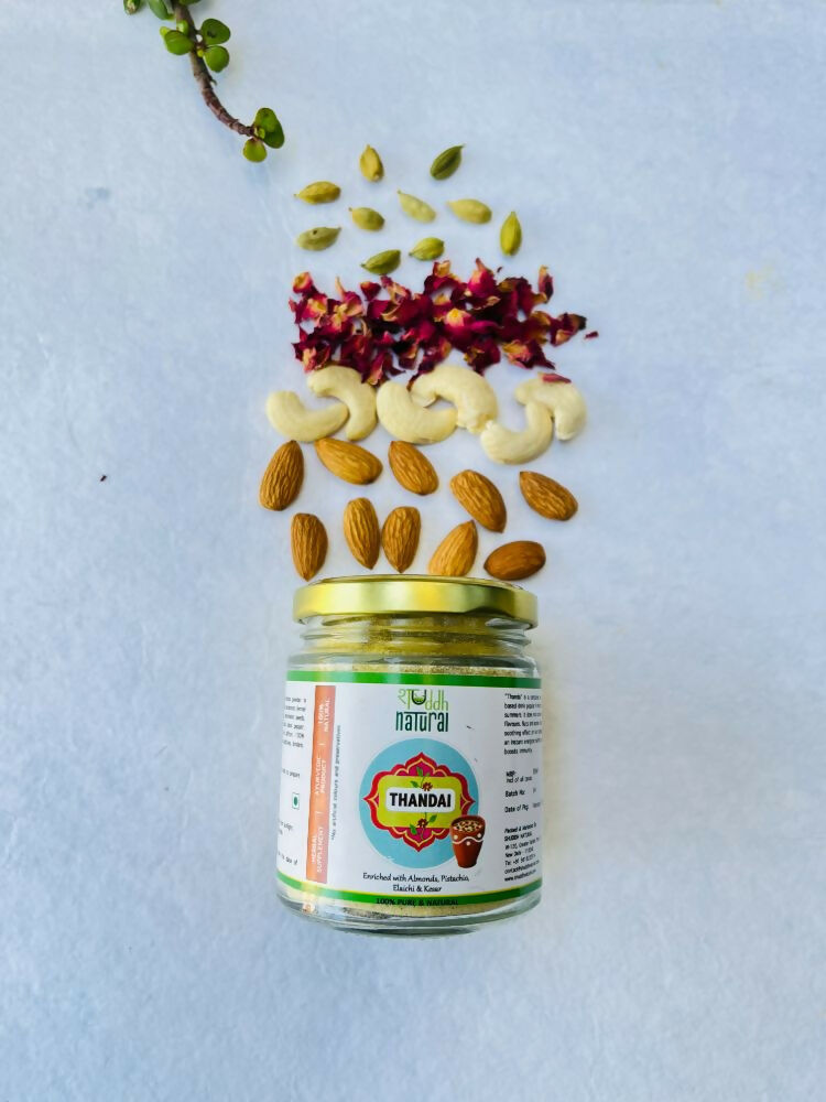 Shuddh Natural Ubtan Based Herbal Gulal and Ayurvedic Thandai Powder | Holi Gift Hamper 
