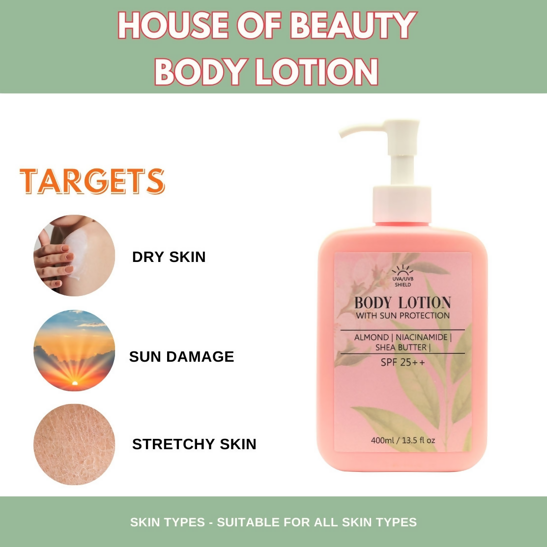House of Beauty Body Lotion SPF25+ 