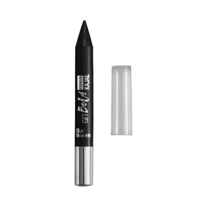 Blue Heaven Get Bold Pencil Kajal With Free Sharperner Or Comphor & Castor Oil - Black  Grab2Buy Blue Heaven Grab2Buy