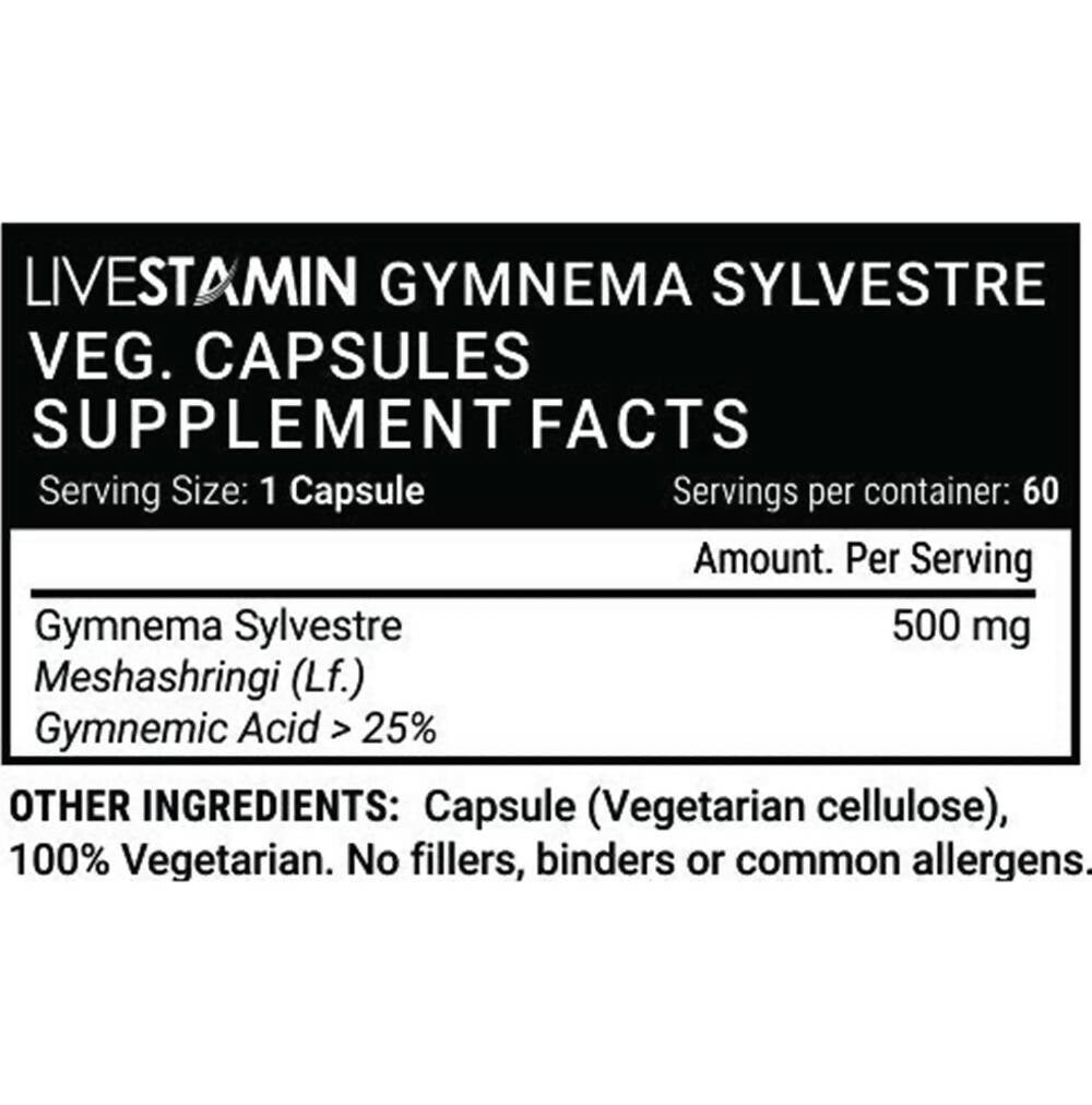 Livestamin Gymnema Sylvestre Capsules - Grab2buy