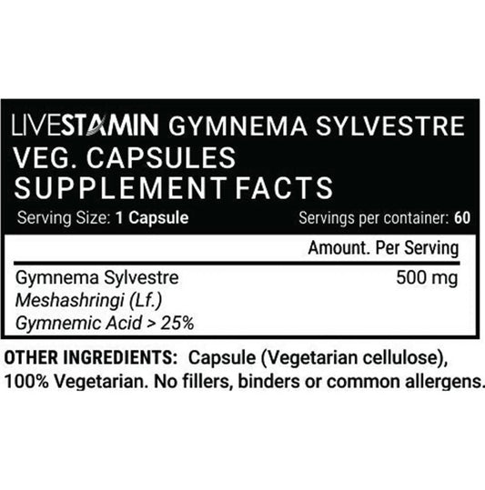 Livestamin Gymnema Sylvestre Capsules - Grab2buy