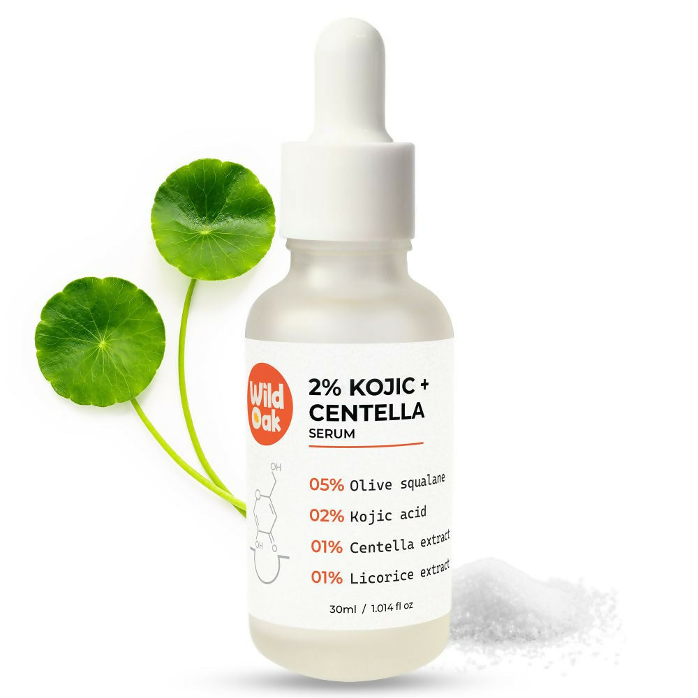 Wild Oak 2% Kojic + Centella Face Serum For Hyperpigmentation Brightening Sun Damage & Melasma Care  Grab2Buy Wild Oak Grab2Buy