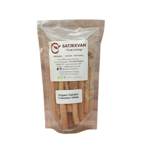 Satjeevan Organic Dalchini Cinnamon Whole - Grab2buy