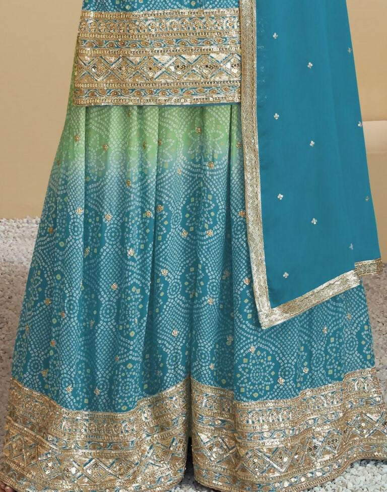 Vastranavya Bandhej Printed Chinon Chiffon Embroidered Sequins Pakistani Suit  Grab2Buy Vastranavya Grab2Buy