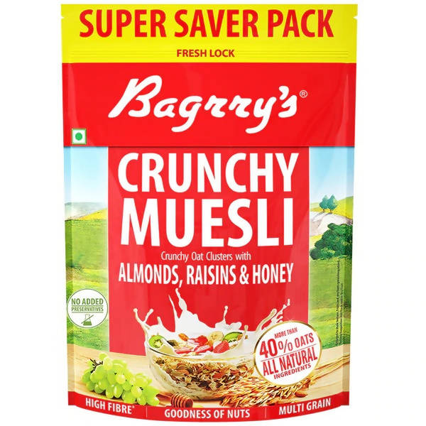 Bagrry's Crunchy Muesli - Almonds, Raisins & Honey - Grab2buy