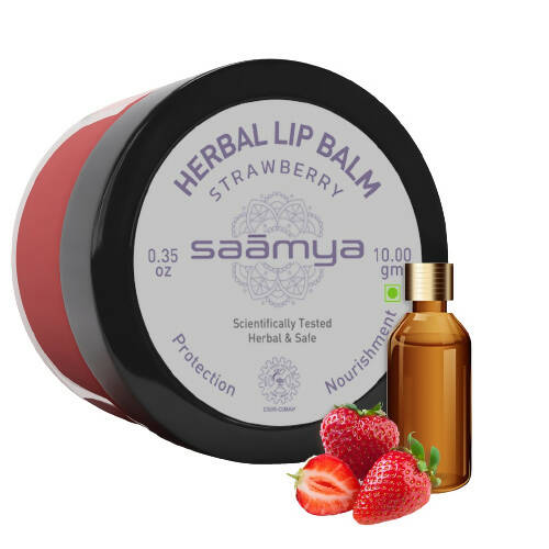 Saamya Deep Nurture Herbal Lip Balm - Strawberry - Grab2buy