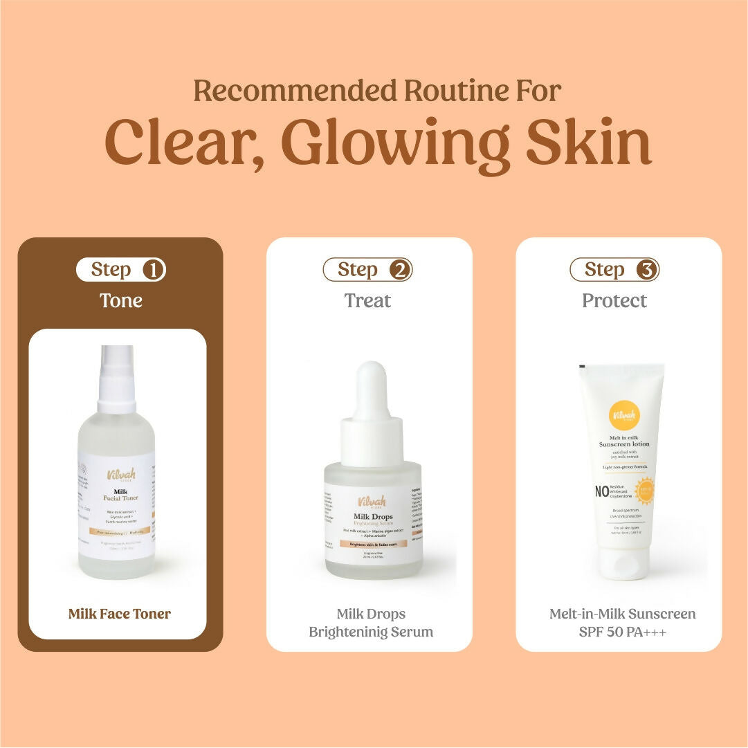Vilvah Store Milk Face Toner (Earth marine water - Pore minimise)  Grab2Buy Vilvah Store Grab2Buy