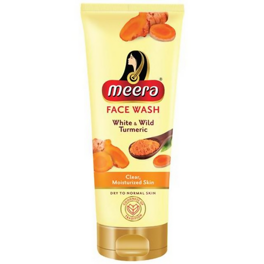 Meera White & Wild Turmeric Face Wash For Dry To Normal Skin - Grab2buy