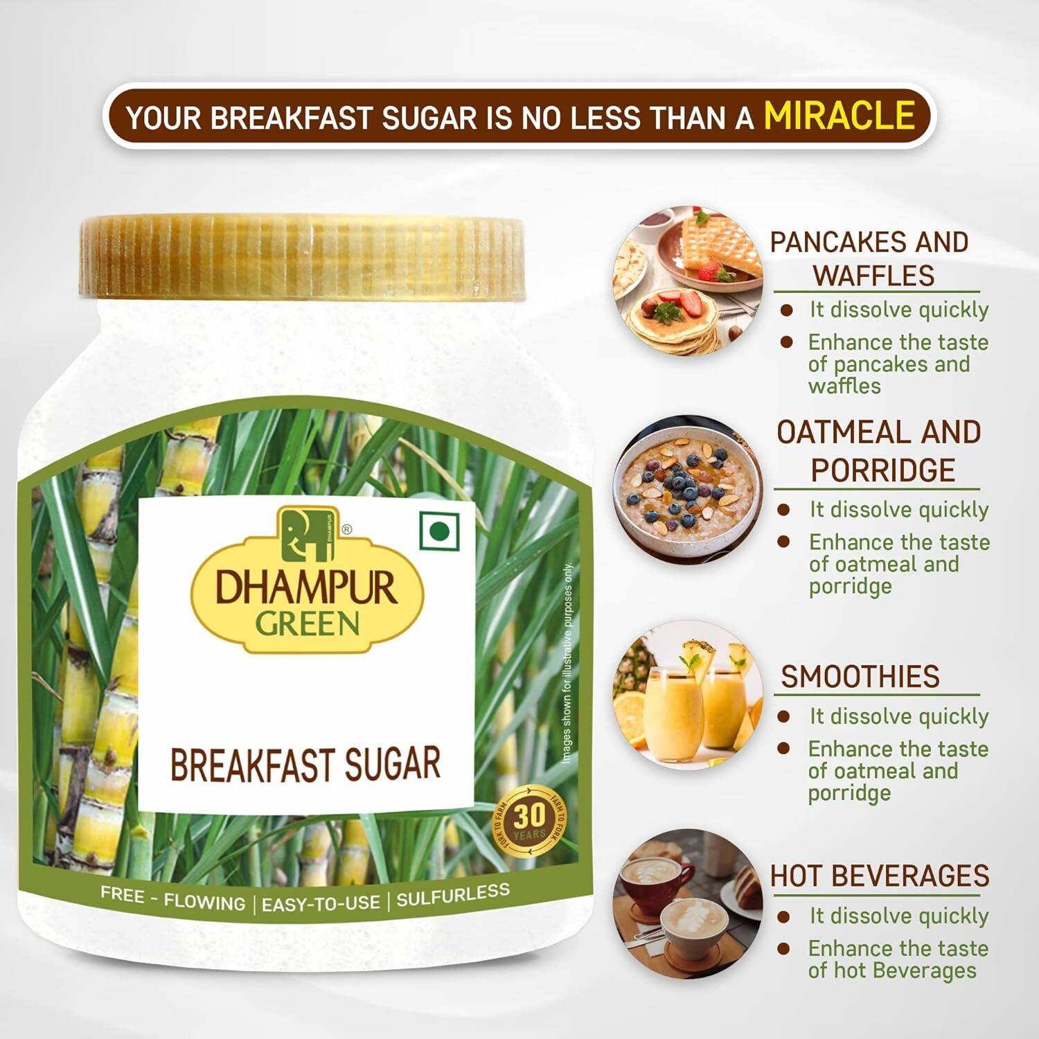 Dhampur Green Breakfast Sugar 