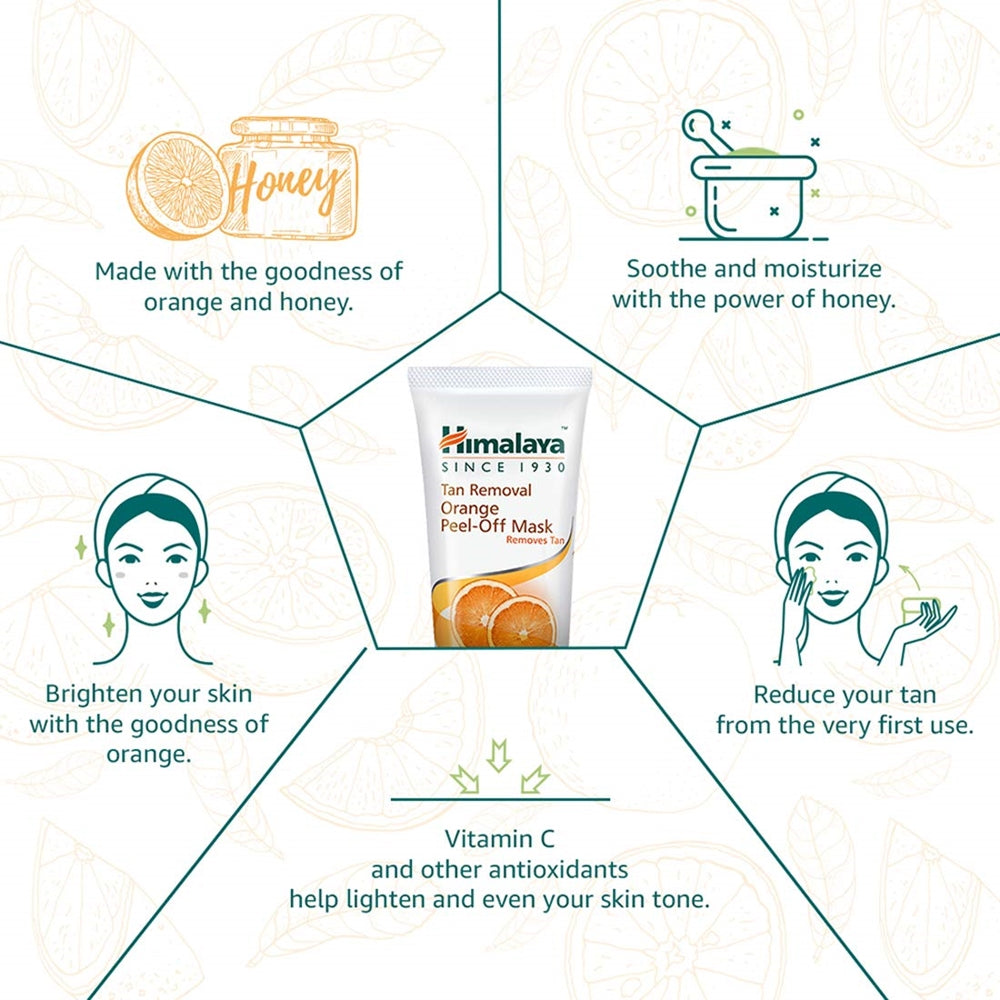 Himalaya Herbals Tan Removal Orange Peel-Off Mask 