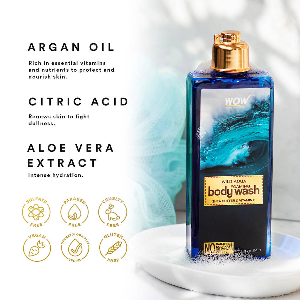 Wow Skin Science Wild Aqua Foaming Body Wash  Grab2Buy Wow Skin Science Grab2Buy