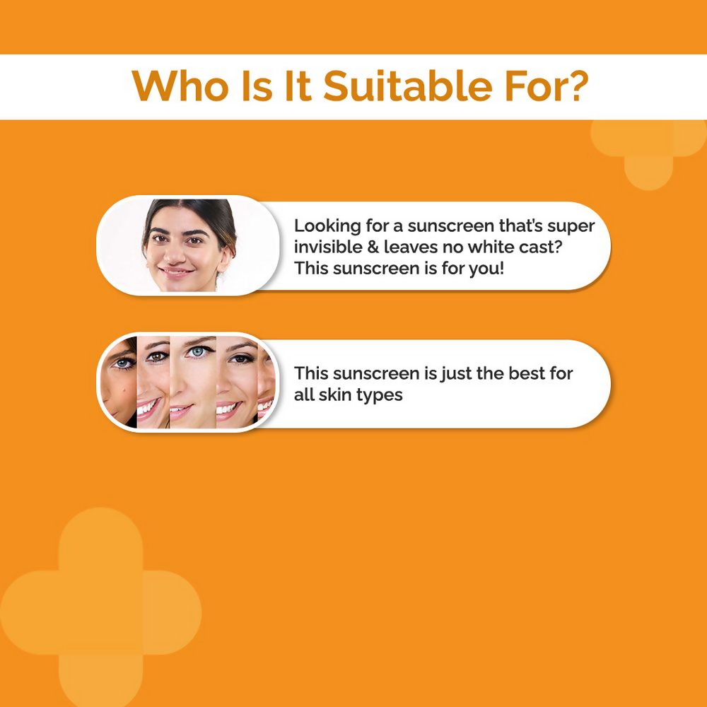The Derma Co Hyaluronic Invisible Sunscreen Gel with Hyaluronic Acid & Vitamin E  Grab2Buy The Derma Co Grab2Buy